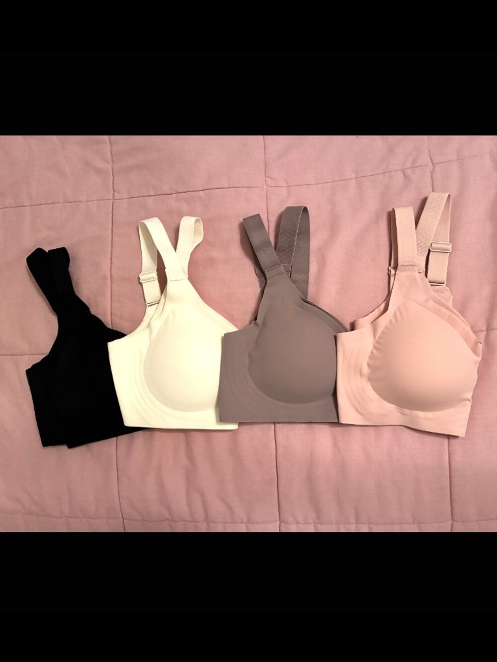 4-Pack Seamless Breathable Wireless Bras - New!